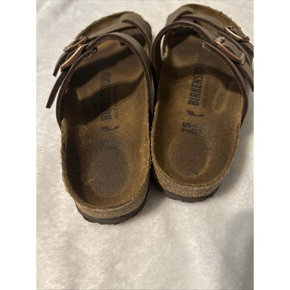 Birkenstock Mayari Brown Toe Loop Sandals EU 35 US 4 Narrow Germany - Picture 4 of 7